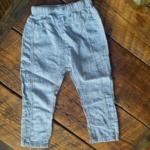 HM Toddler Light Summer pants. Blue and white stripes - pull on.  Size 3T